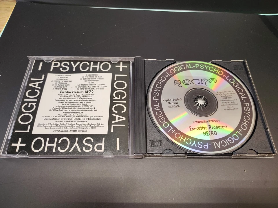 NECRO - I NEED DRUGS - CD - DEATH MURDER RAP SH*T B*TCH!!!!! PSYCHO + LOGICAL — 第 4/4 张图片
