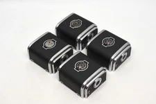 Lot of 4 Hasselblad Magazine Film Backs, 3 A12 1 A16, Chrome