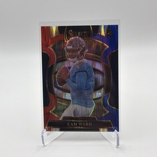 2025 Panini Select - Concourse Cam Ward #26 Red & Blue Shock Prizm (RC)