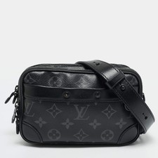 Louis Vuitton Alpha Monogram Eclipse Canvas Wearable Wallet
