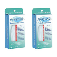 Periodontal Floss, 2 Packs - Dental Floss Threader, Braces Floss and Thick Proxy