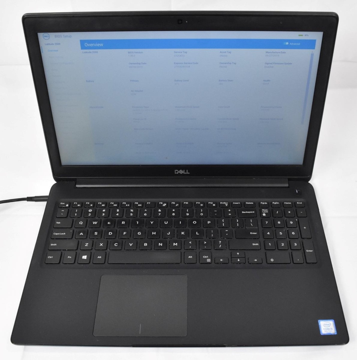 Dell Latitude 3500 Laptop i5-8265U 16GB 256GB SSD No OS