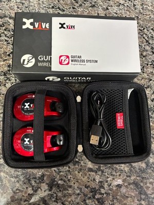 Xvive U2 Wireless Guitar System RED - Excellent Cond. Bundle w/ Hermitshell Case
