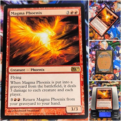 MTG Magma Phoenix     Nm Rare Magic  2011 Og Red Phoenix Return Card 