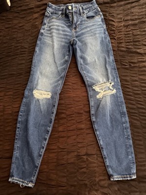 4 Pair AMERICAN EAGLE NEXT LEVEL STRETCH JEANS,GIRLS SIZE 00, JEGGINGS