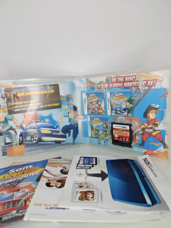 SAM POWER MISSIONE POMPIERE NINTENDO DS 2DS 3DS INGLESE COMPLETO COME NUOVO, foto 3 di 3