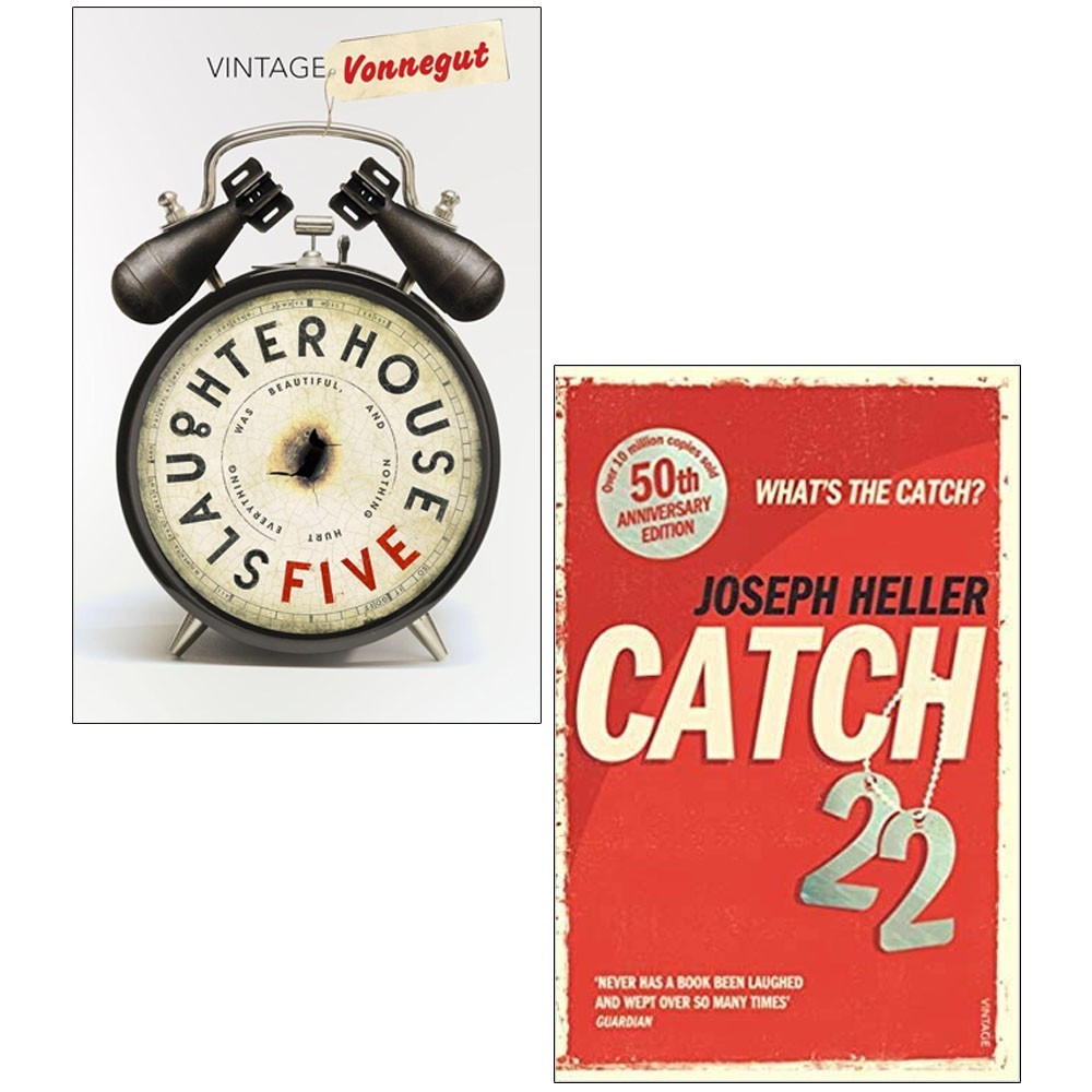 Catch-22 Joseph Heller, Slaughterhouse 5 Kurt Vonnegut 2 Books Set