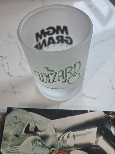 MGM Grand Casino Shot Glass Wizard of oz Design, Bought Years Ago- 5 Postcards