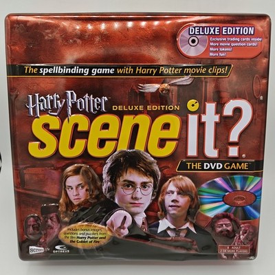 Harry Potter Scene It? Deluxe Edition DVD Board Game Collectors Tin   Open Box