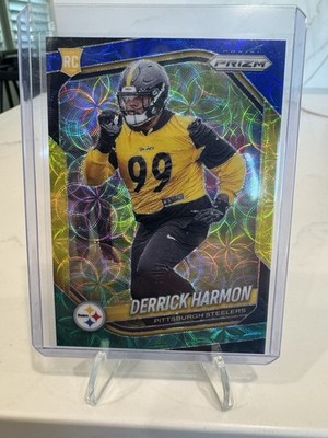 2025 Panini Prizm - Choice - Derrick Harmon Blue Yellow and Green Prizm RC