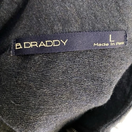 B Draddy Mara Jacket Mens Large Blue Full Zip Mock Neck MCC Logo Golf Preppy image 3