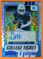 2021 Panini Contenders Draft Picks College Ticket Auto #139 Dazz Newsome /39 