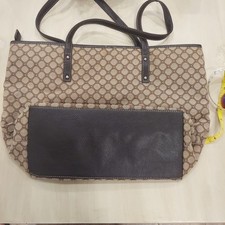 Nine West Large Tote Purse Bag Mocha Large NWT Wilson Leather Handles