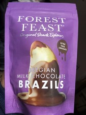 6 X Forest Feast Belgian Milk Chocolate Brazils 120g - Exp 11/25