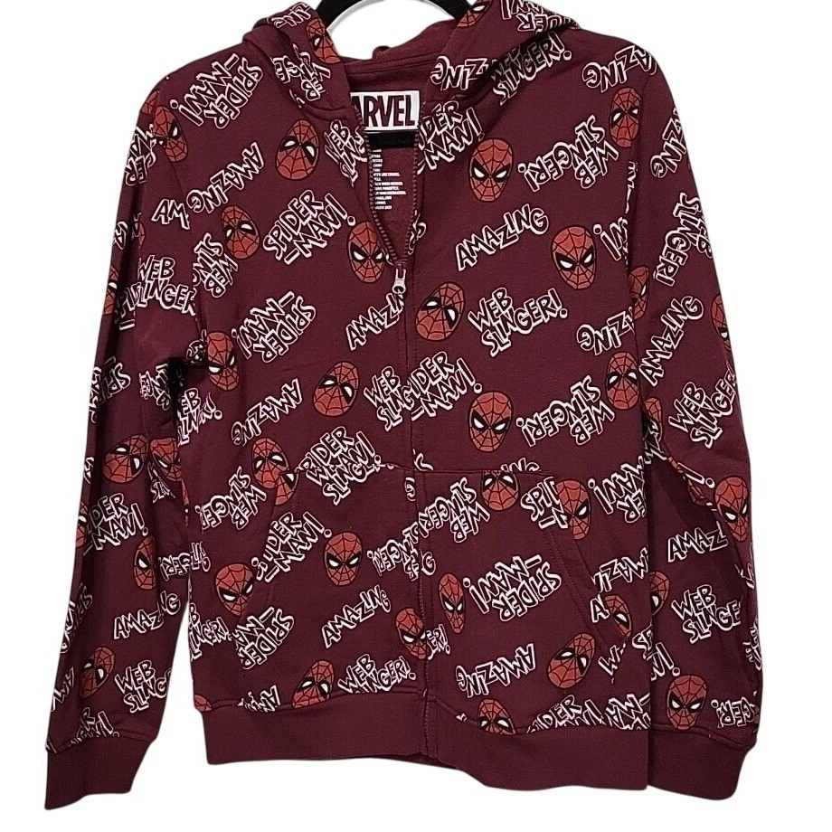 Marvel Spiderman Hoodie voor jongens - kinderhoodie sweatshirt rood (DE/NL/SE/PL, digitaal, 98, 104, normaal, rood