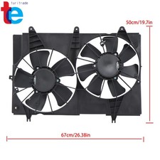Dual Radiator Cooling Fan For Cadillac Cts 2003-2004 3.2l 25708389 25740113