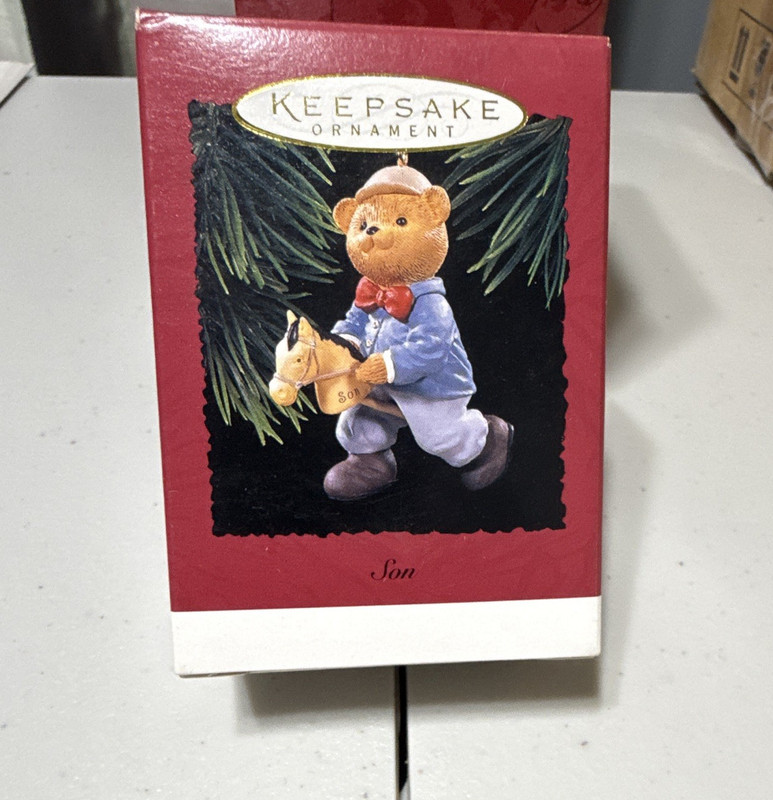 Hallmark Keepsake Son Bear Hanging Christmas Ornament 1996 QX6079