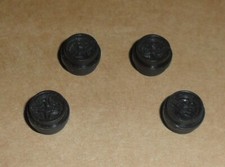 Scalextric 4 black mag effect car wheels SUPERB spares Fit Mini Metro Escort etc