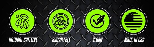 Strike Energy Gum- Tray -Spearmint-90mg Caffeine + 100mg Alpha-GPC per piece-meg - Picture 4 of 6