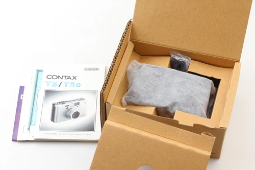Double Teeth [Top MINT in Box] Contax T3 Titan Silver 35mm Film Camera JAPAN