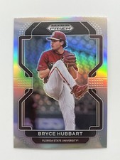 2022 Prizm Draft Picks #PDP94 Bryce Hubbart Florida State & Cincinnati Reds Card