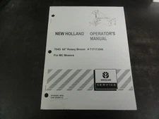New Holland 704D 60" Rotary Broom Operator's Manual   87580885  08/06