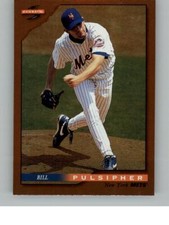 1996 Score Bill Pulsipher 38 Dugout Collection (Series One) New York Mets