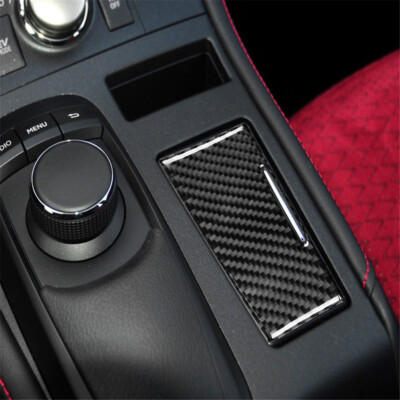 For Lexus CT200h 11-17 Carbon Fiber Center Console Cigarette Lighter Panel  Cover