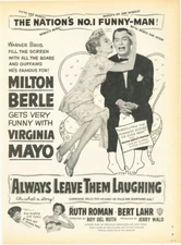 1949 MILTON BERLE VIRGINIA MAYO RUTH ROMAN BERT LAHR JERRY WALD  18371