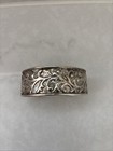 Vintage Designer SILPADA Ahead Of The Curve STERLING SILVER Cuff Bracelet 7/8”+