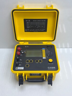 CHAUVIN ARNOUX C.A 6240 MICROHMMETER - WITHOUT ANY ACCESSORIES