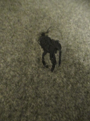 P23 Polo Ralph Lauren Virgin wool scarf Gray - Picture 2 of 3