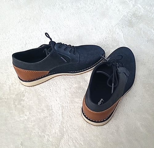 Sonoma Goods For Life Boys 2M Navy Oxford Shoes Memory Foam Dress Casual Modern - Picture 8 of 11
