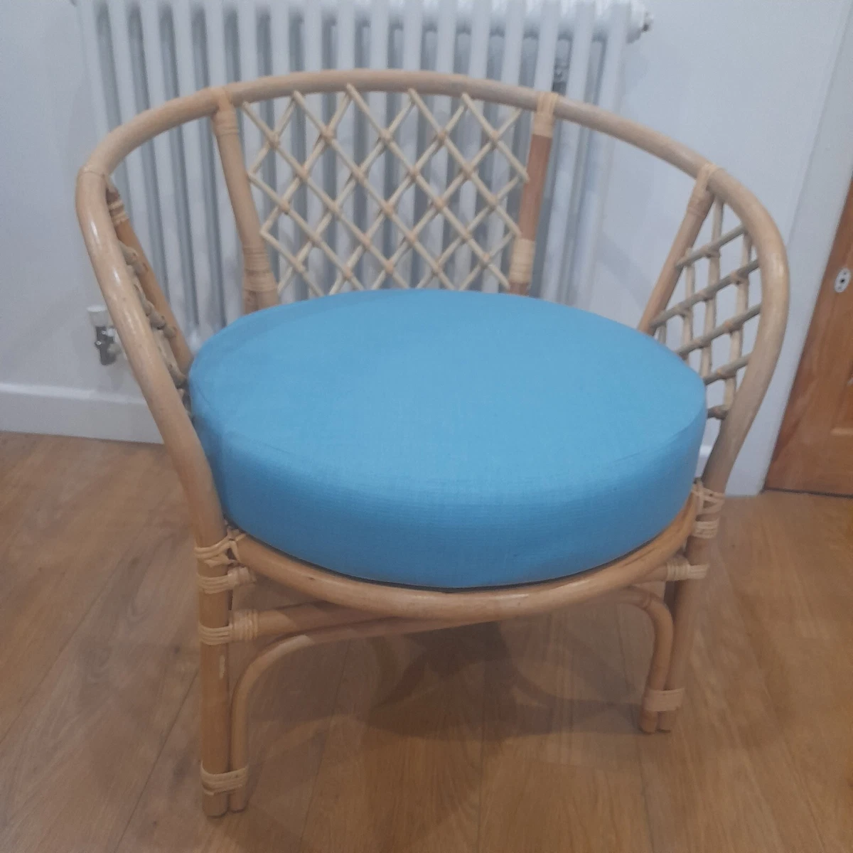 Cane Bahama conservatory Chair Cushion. Stackable. Comfy. Retro