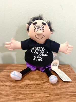 Russ Berrie Geezer Gallery Once A Stud Always A Stud Oldtimer Doll W/ Tag NOS