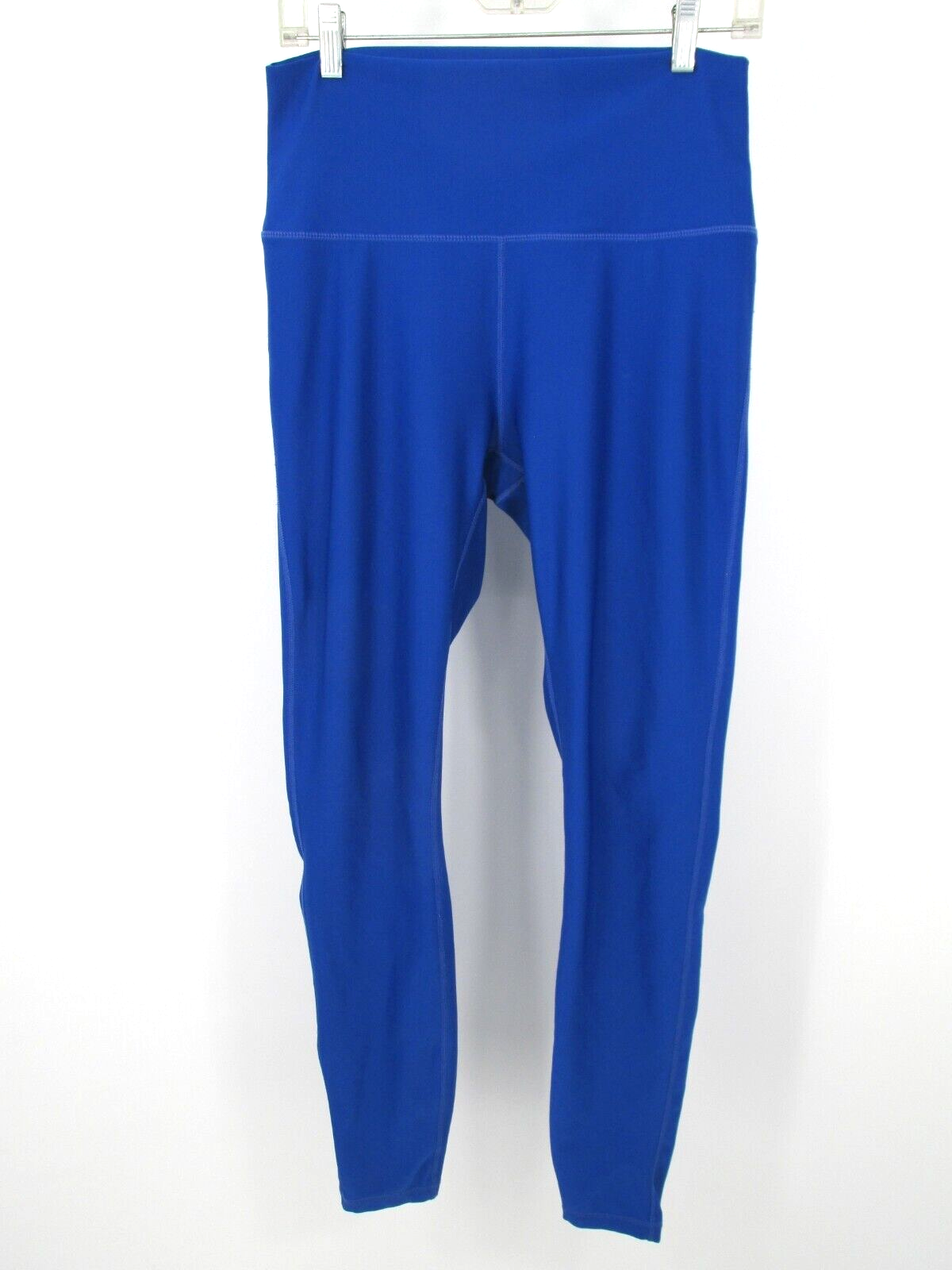 TESLA Yoga Pants Women Size XL Leggings Blue Stretch Coin Pocket Athletic-image