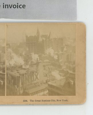 Great Restless City New York NY Killburn Stereoview