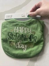 Neat solutions “happy st. Patrick’s Day” bib- NEW