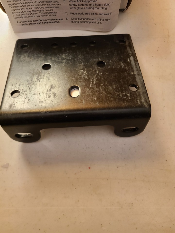 Badlands atv winch mounting plate. eBay