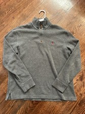Polo Ralph Lauren Sweater Boys Large 14-16 Gray 1/4 Zip Lightweight Outdoors