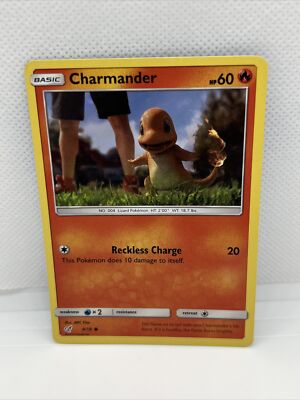 Pokémon TCG Charmander Detective Pikachu 4/18 Holo Common