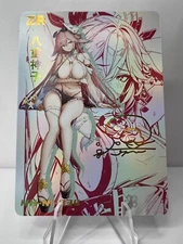 YAE MIKO Genshin Impact GODDESS STORY SIGNED ZR INFLUENCER Anime Girl Card