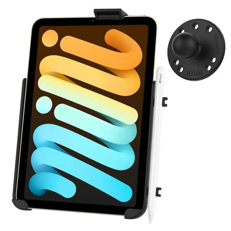 Culla RAM MOUNTS per Apple iPad mini 6 mini A17 Pro RAM-B-202-AP36U + adattatore - Immagine 2 di 3