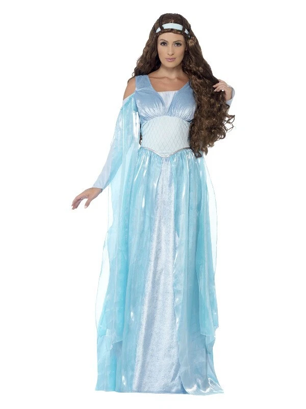 Medieval Maiden Fancy Dress Medium  12 14 Deluxe Adult History Princess Outfit — 第 2/4 张图片