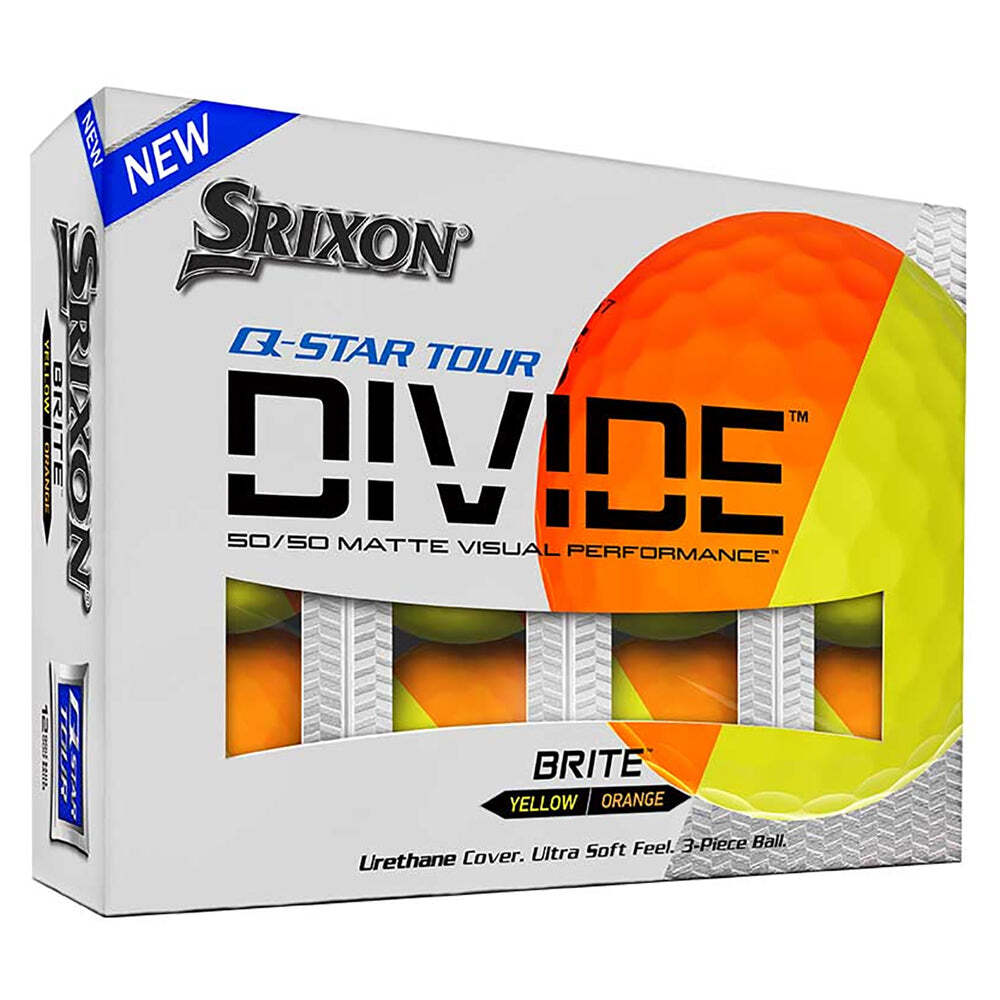Srixon Q-Star Tour Делит оранжевые мячи для гольфа - Дюжина 7290₽
