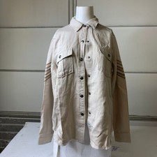 Rails Loren Shirt Jacket Women's Size Small Stone Rosegold Military