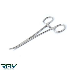 DENTAL KELLY LOCKING FORCEPS 5.5" CURVED HEMOSTAT SURGICAL VETERINARY HAND PLIER