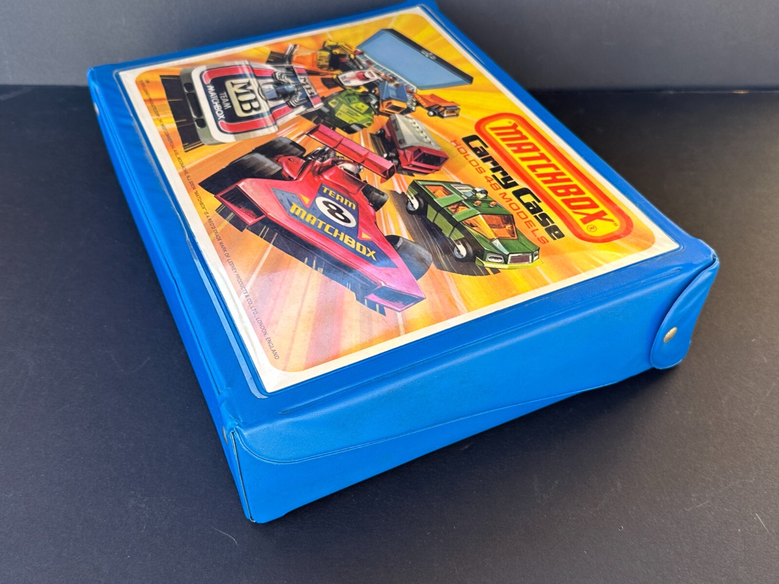 Vintage 1976 Lesney Matchbox 48 Car Collector's Carry Case w/Trays Very