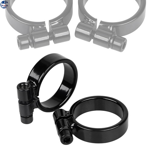 Black Exhaust Port Clamps For Harley Ironhead XL Sportster XLC XLH XLCH