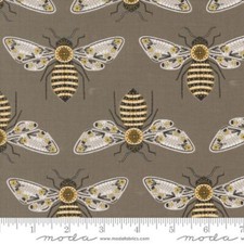 BEE GARDEN METALLIC by GINGIBER Quilt Fabric - 1 yard